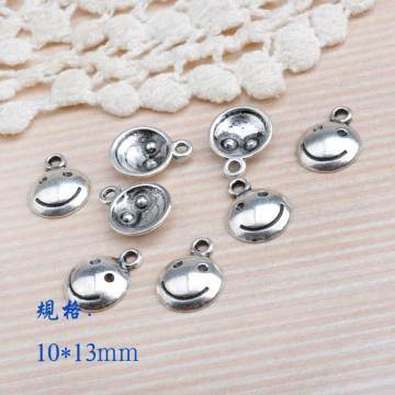 【13389DIY饰品配件仿泰银藏银凹凸双面笑脸合金配件批发133890】都昌县周溪镇创佳贝壳加工厂 - 产品库